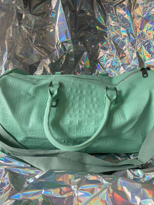 Turquoise Duffle Bag